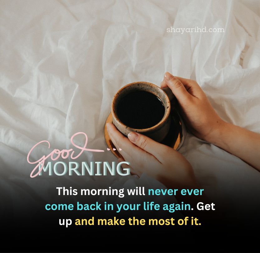 Positive good morning quotes in English with images