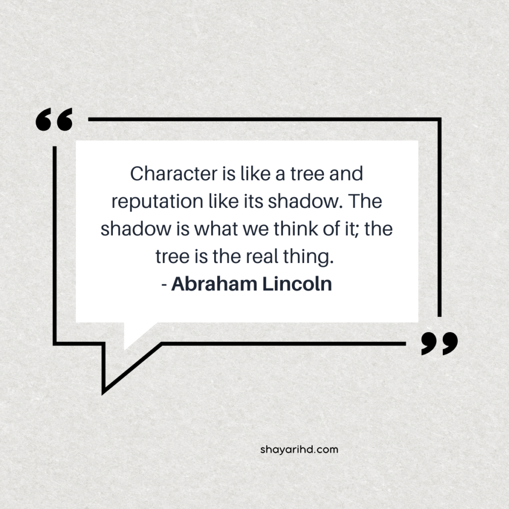 Inspirational quotes on character